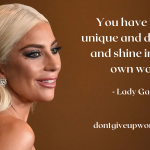 Quote on being unique and different by Lady Gaga